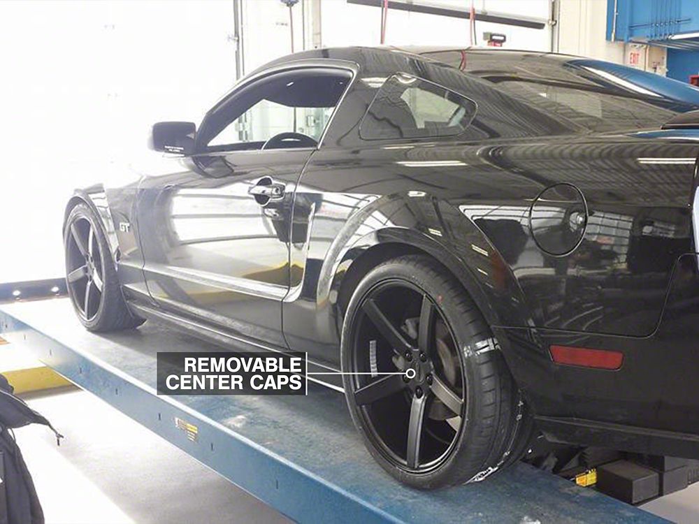 MMD 551C Matte Black Wheel; Rear Only; 20x10; 45mm Offset (05-09 Mustang)