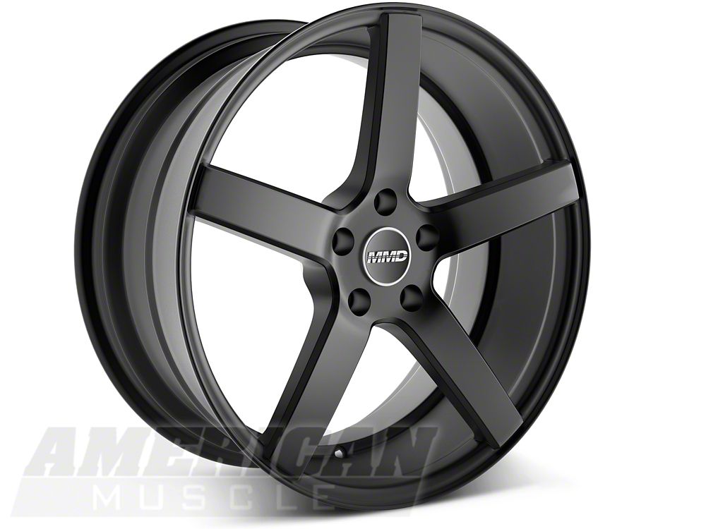 MMD 551C Matte Black Wheel; Rear Only; 20x10; 45mm Offset (24-25 Mustang)