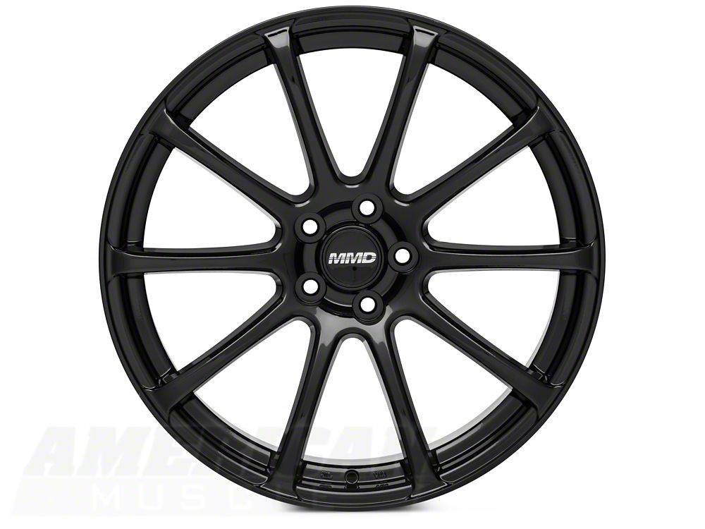MMD Axim Gloss Black Wheel; 20x8.5; 35mm Offset (24-25 Mustang)