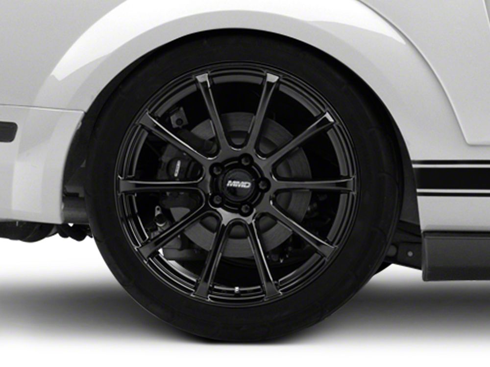 MMD Axim Gloss Black Wheel; Rear Only; 20x10; 45mm Offset (05-09 Mustang)