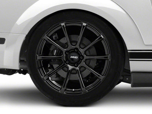 MMD Axim Gloss Black Wheel; Rear Only; 20x10; 45mm Offset (05-09 Mustang)