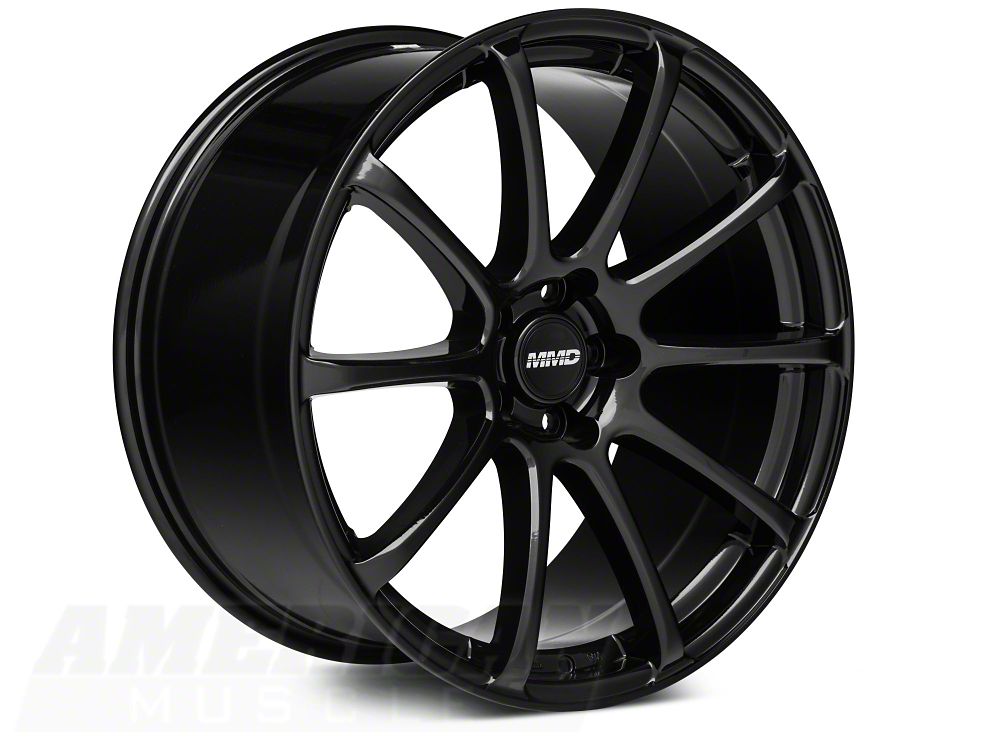 MMD Axim Gloss Black Wheel; Rear Only; 20x10; 45mm Offset (05-09 Mustang)