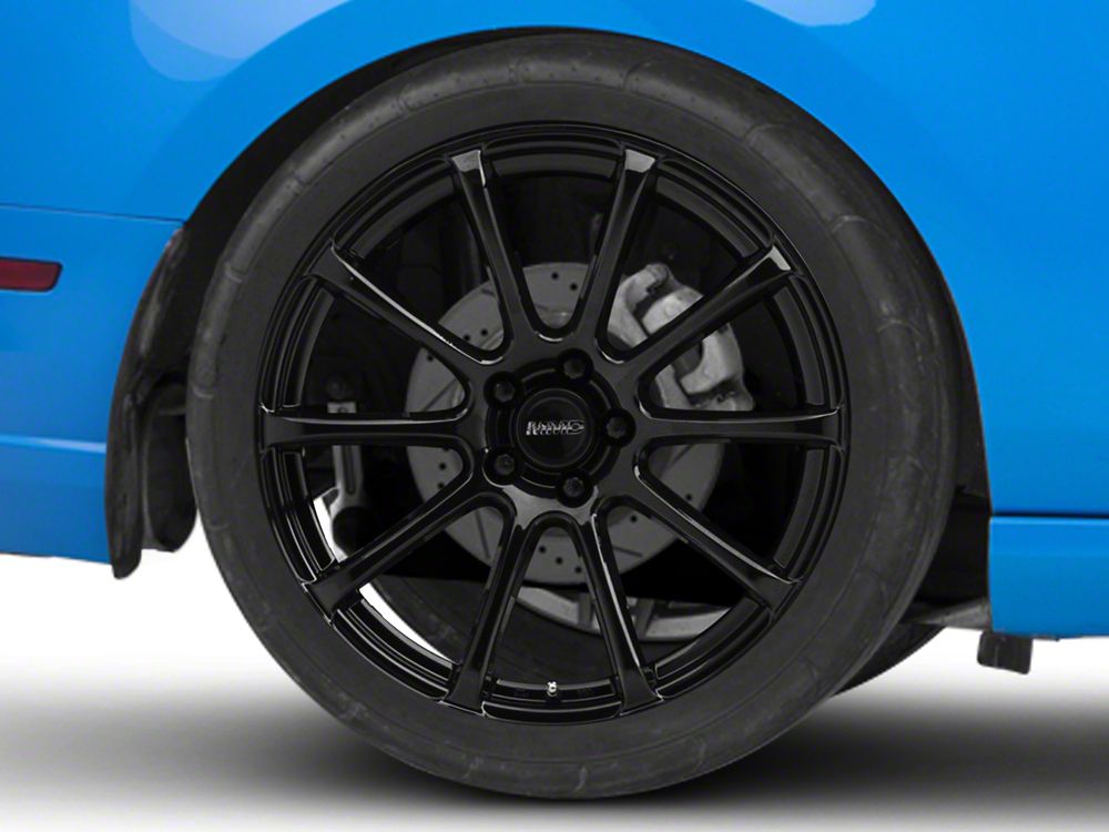 MMD Axim Gloss Black Wheel; Rear Only; 20x10; 45mm Offset (10-14 Mustang)