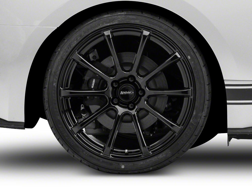 MMD Axim Gloss Black Wheel; Rear Only; 20x10; 45mm Offset (15-23 Mustang GT, EcoBoost, V6)