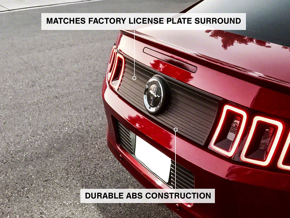 MMD Decklid Panel; Black (13-14 Mustang)