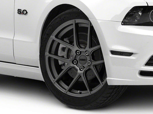 MMD Zeven Charcoal Wheel; 19x8.5; 35mm Offset (10-14 Mustang)