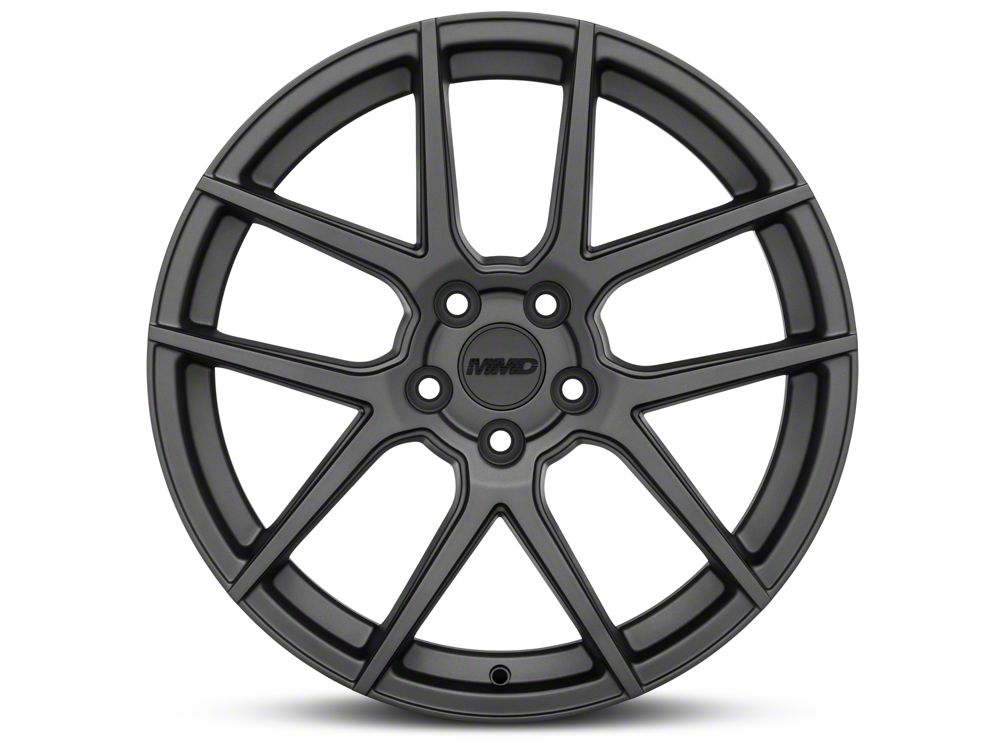 MMD Zeven Charcoal Wheel; 19x8.5; 35mm Offset (15-23 Mustang GT, EcoBoost, V6)