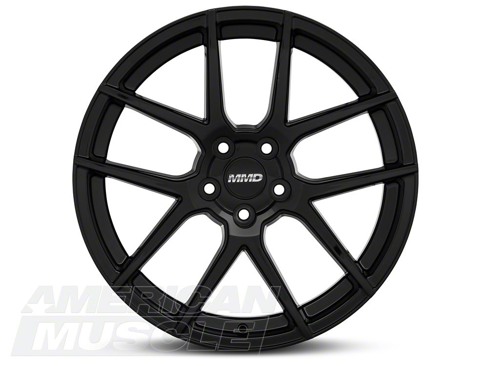 MMD Zeven Gloss Black Wheel; Rear Only; 20x10; 45mm Offset (05-09 Mustang)