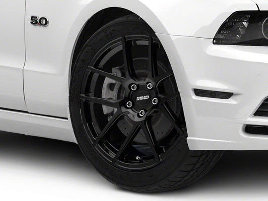 MMD Zeven Gloss Black Wheel; 19x8.5; 35mm Offset (10-14 Mustang)
