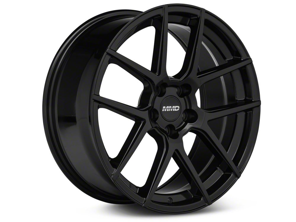 MMD Zeven Gloss Black Wheel; 19x8.5; 35mm Offset (15-23 Mustang GT, EcoBoost, V6)