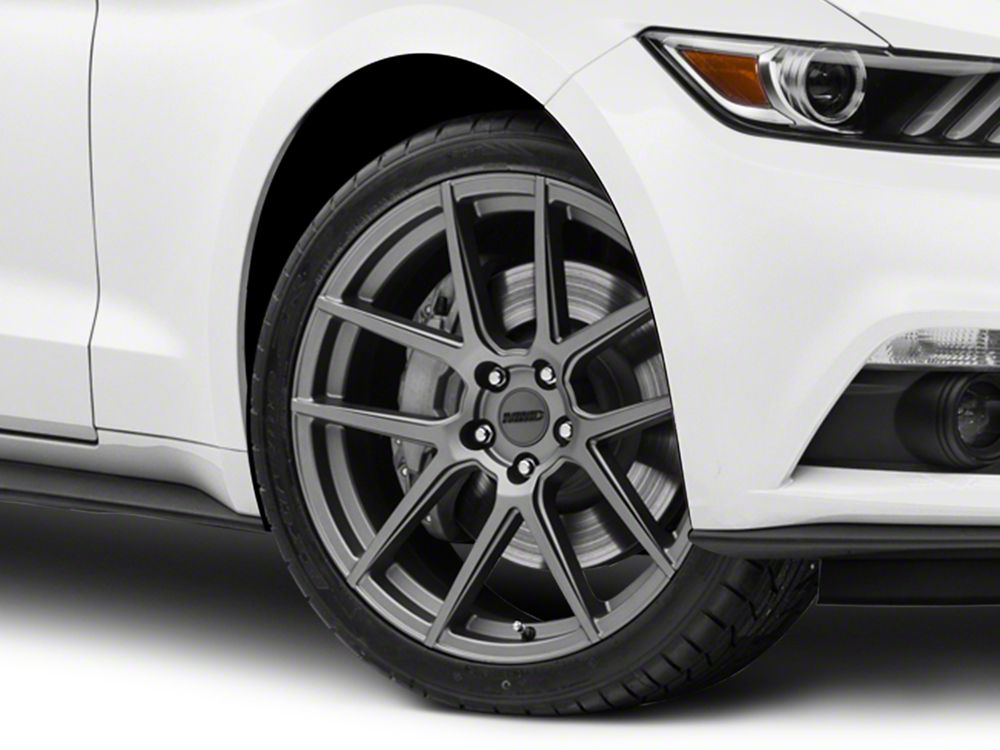 MMD Zeven Charcoal Wheel; 20x8.5; 35mm Offset (15-23 Mustang GT, EcoBoost, V6)