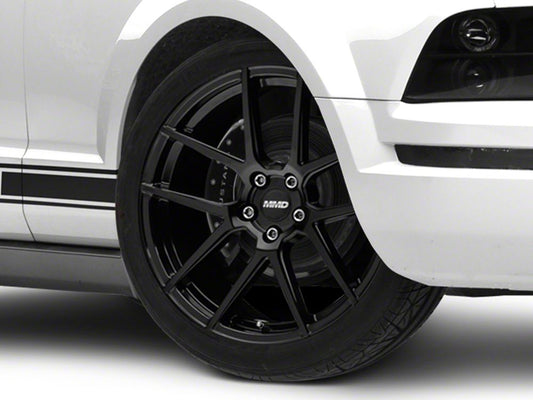 MMD Zeven Gloss Black Wheel; 20x8.5; 35mm Offset (05-09 Mustang)