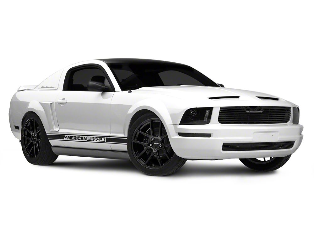 MMD Zeven Gloss Black Wheel; Rear Only; 20x10; 45mm Offset (05-09 Mustang)