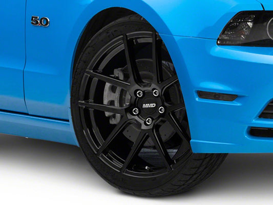 MMD Zeven Gloss Black Wheel; 20x8.5; 35mm Offset (10-14 Mustang)
