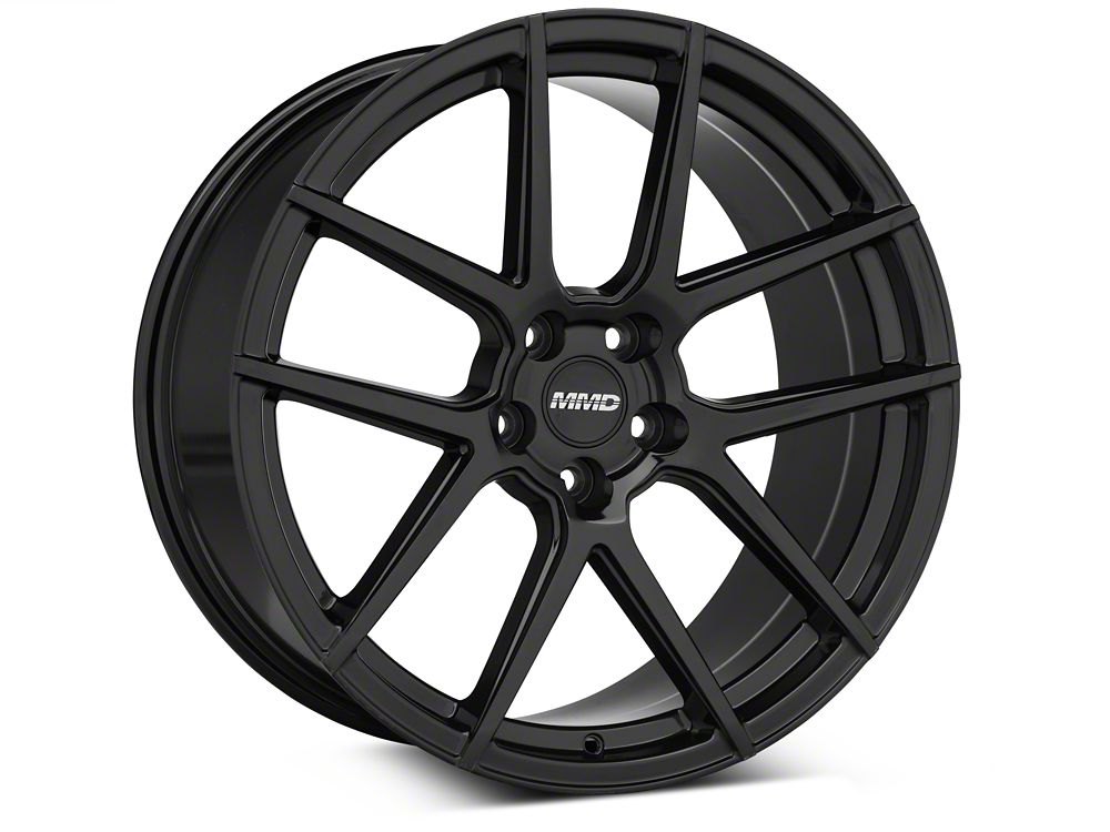 MMD Zeven Gloss Black Wheel; Rear Only; 20x10; 45mm Offset (05-09 Mustang)