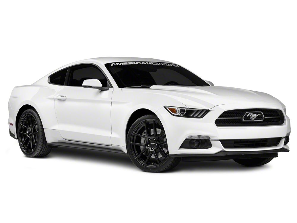 MMD Zeven Gloss Black Wheel; Rear Only; 20x10; 45mm Offset (15-23 Mustang GT, EcoBoost, V6)