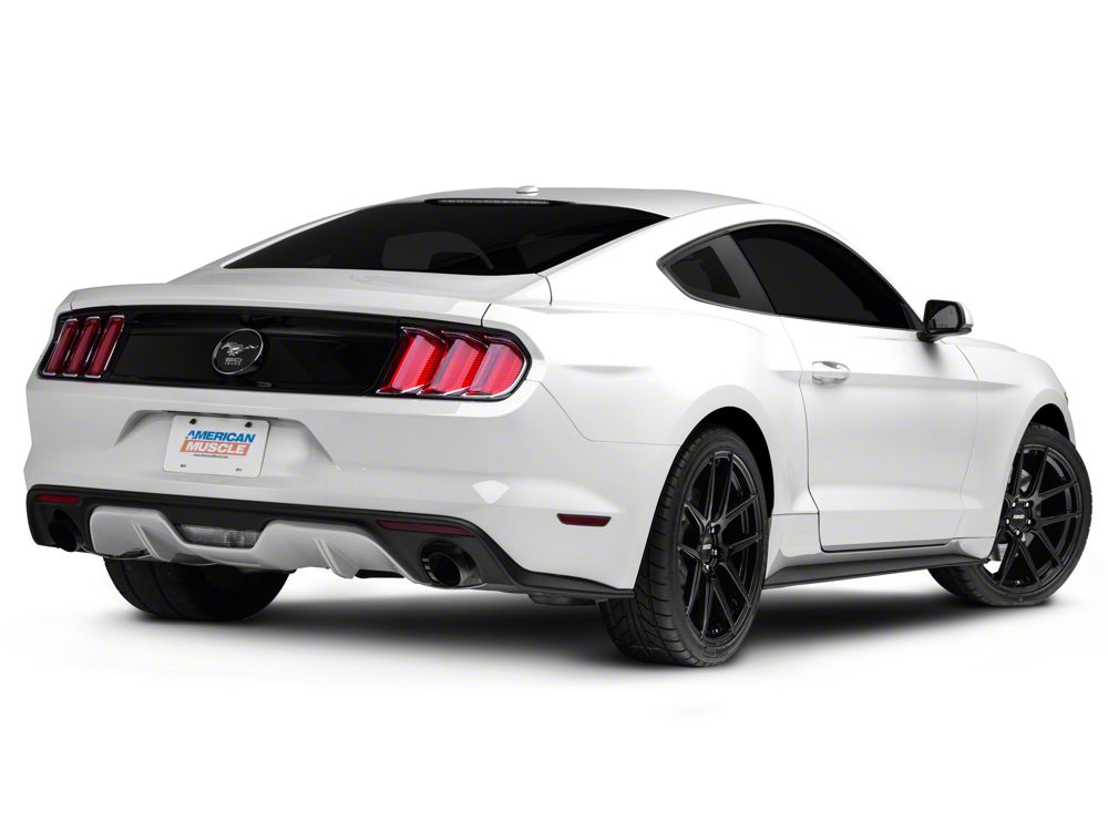 MMD Zeven Gloss Black Wheel; Rear Only; 20x10; 45mm Offset (15-23 Mustang GT, EcoBoost, V6)