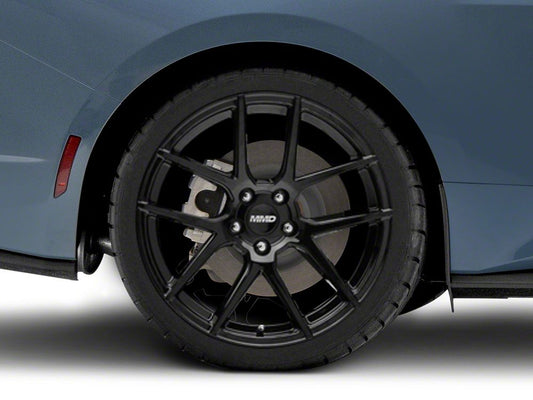 MMD Zeven Gloss Black Wheel; Rear Only; 20x10; 45mm Offset (24-25 Mustang)