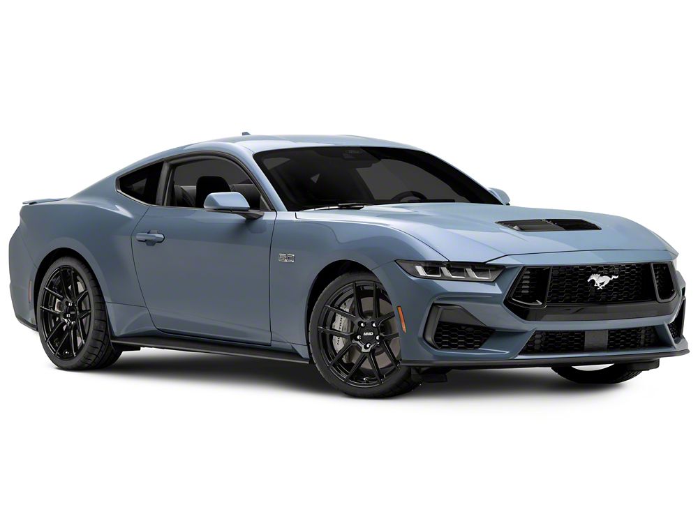 MMD Zeven Gloss Black Wheel; Rear Only; 20x10; 45mm Offset (24-25 Mustang)