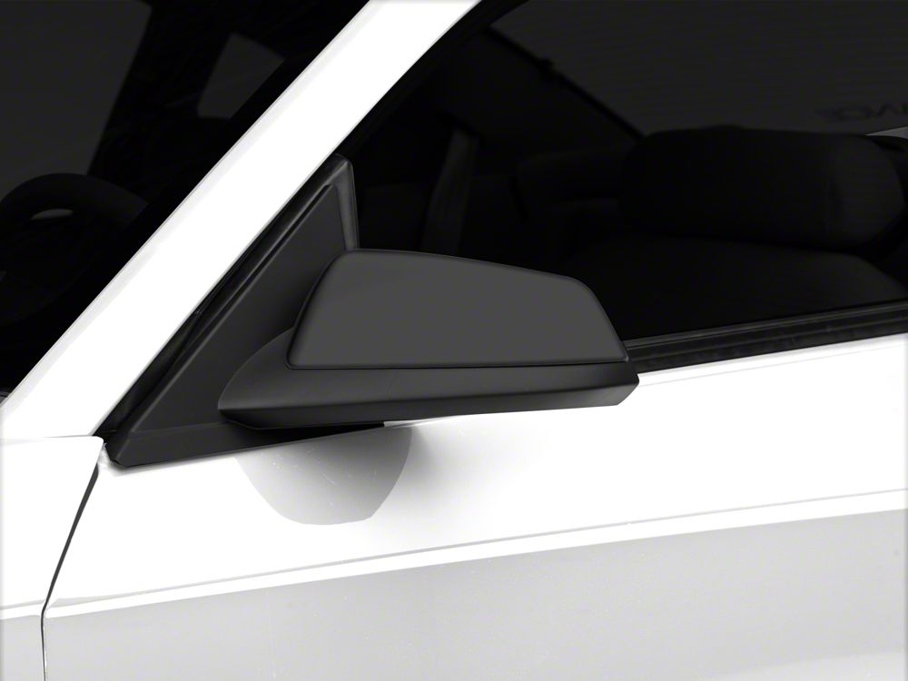 MMD Side Mirrors; Matte Black (99-04 Mustang)