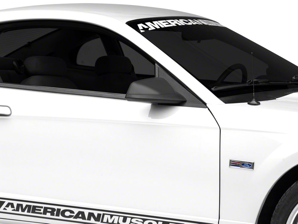MMD Side Mirrors; Matte Black (99-04 Mustang)