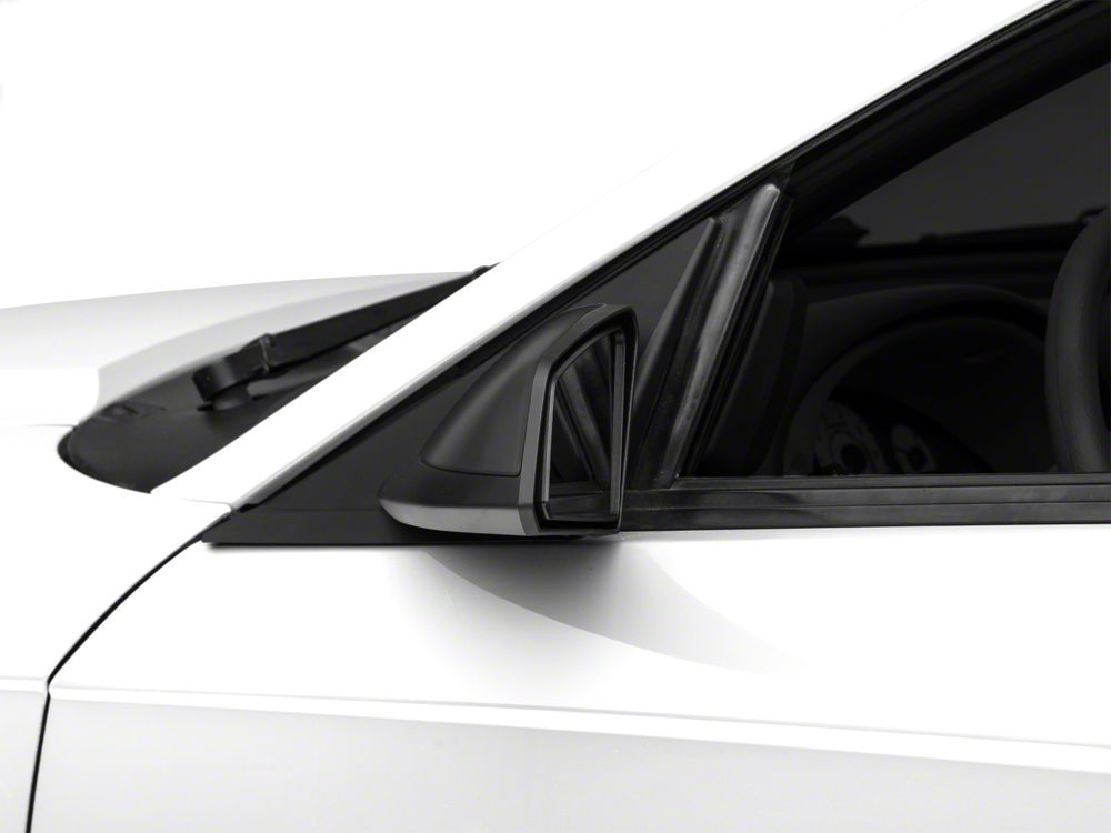 MMD Side Mirrors; Matte Black (99-04 Mustang)