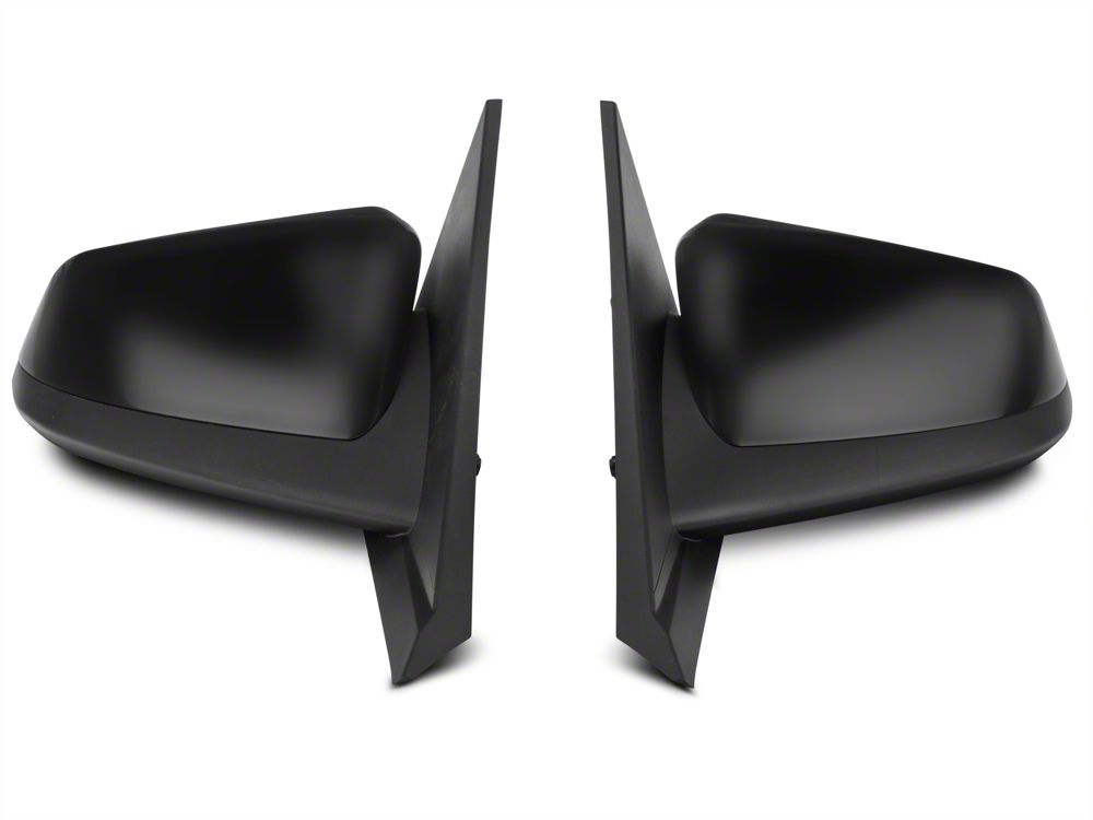 MMD Side Mirrors; Matte Black (99-04 Mustang)