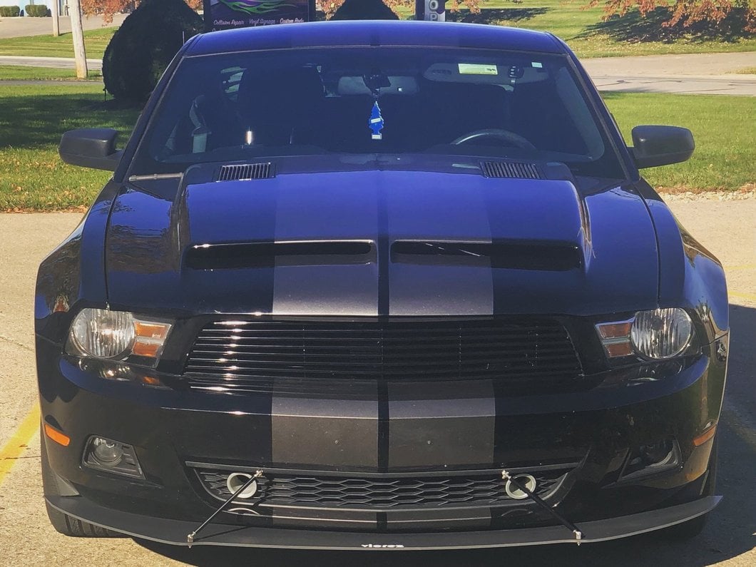 MMD by FOOSE Billet Upper Replacement Grille; Black (10-12 Mustang V6)