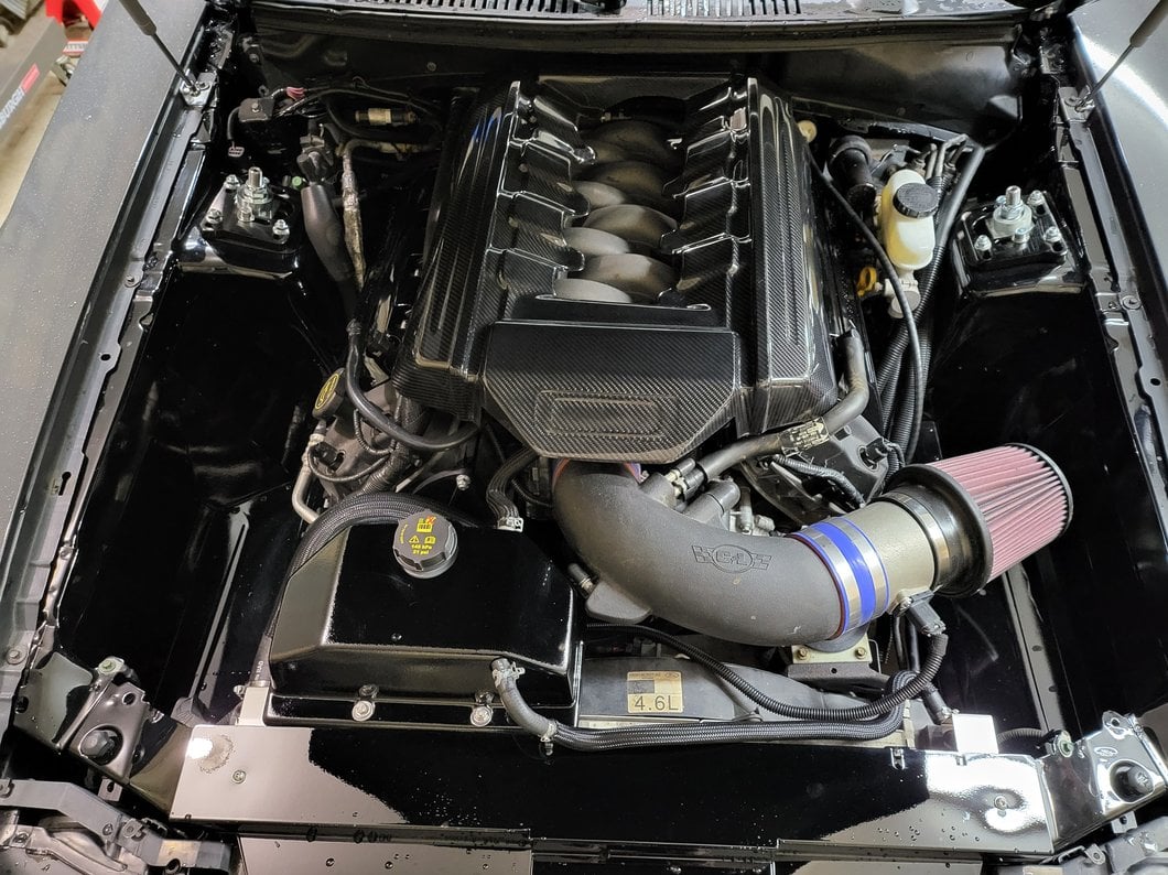 MMD Engine Cover; Carbon Fiber (15-17 Mustang GT)