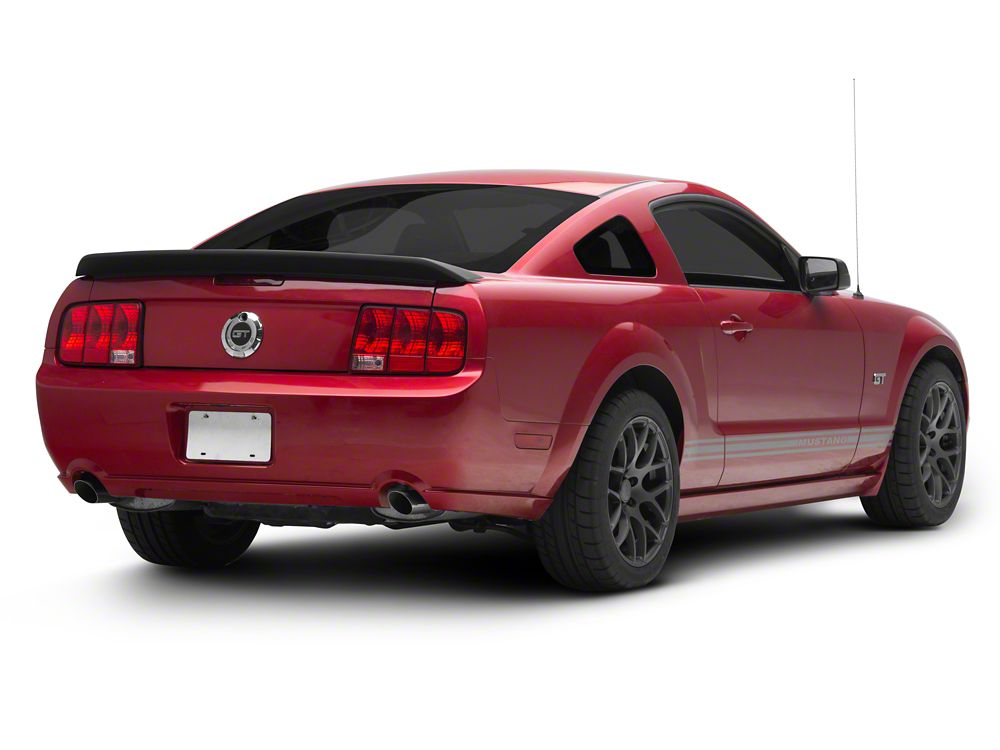 MMD GT500 Style Rear Spoiler; Satin Black (05-09 Mustang)
