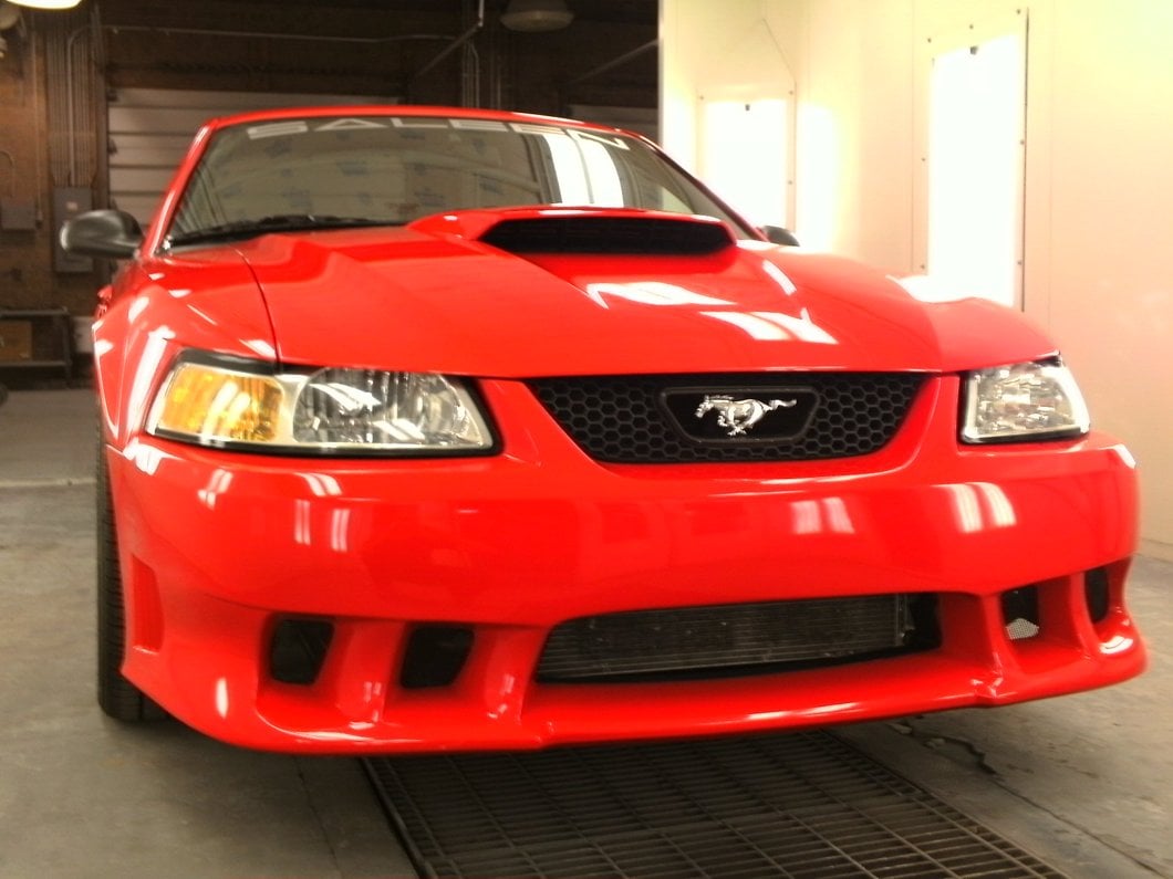 MMD Hood Scoop; Unpainted (99-04 Mustang GT; 99-02 Mustang V6; 2001 Mustang Bullitt)