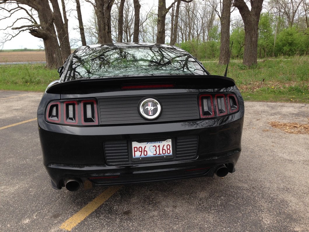 MMD Decklid Panel; Black (13-14 Mustang)