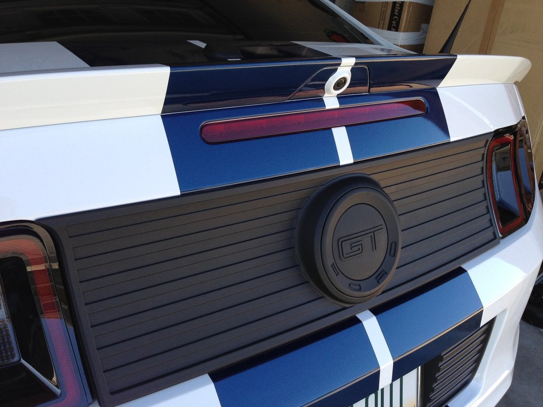 MMD Decklid Panel; Black (13-14 Mustang)