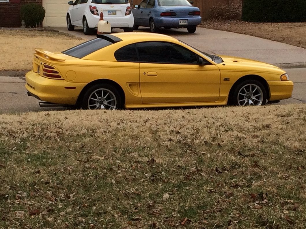 MMD Roof Spoiler; Matte Black (94-04 Mustang Coupe)