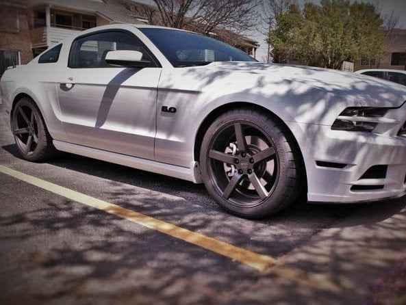 MMD 551C Matte Black Wheel; Rear Only; 20x10; 45mm Offset (10-14 Mustang)