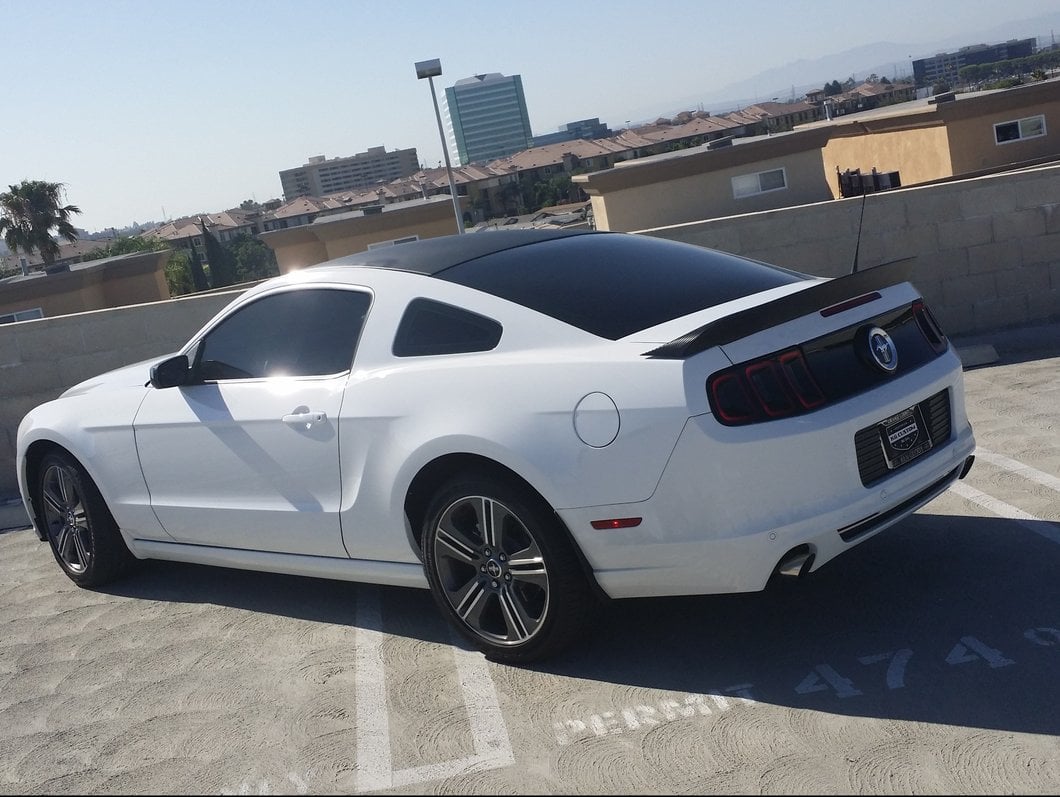 MMD Ducktail Spoiler; Unpainted (10-14 Mustang)