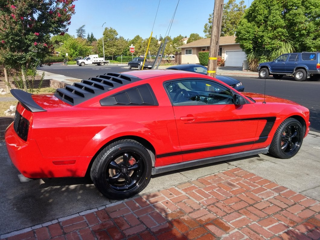 MMD Ducktail Spoiler; Unpainted (05-09 Mustang)