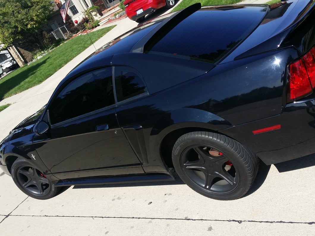 MMD Roof Spoiler; Matte Black (94-04 Mustang Coupe)