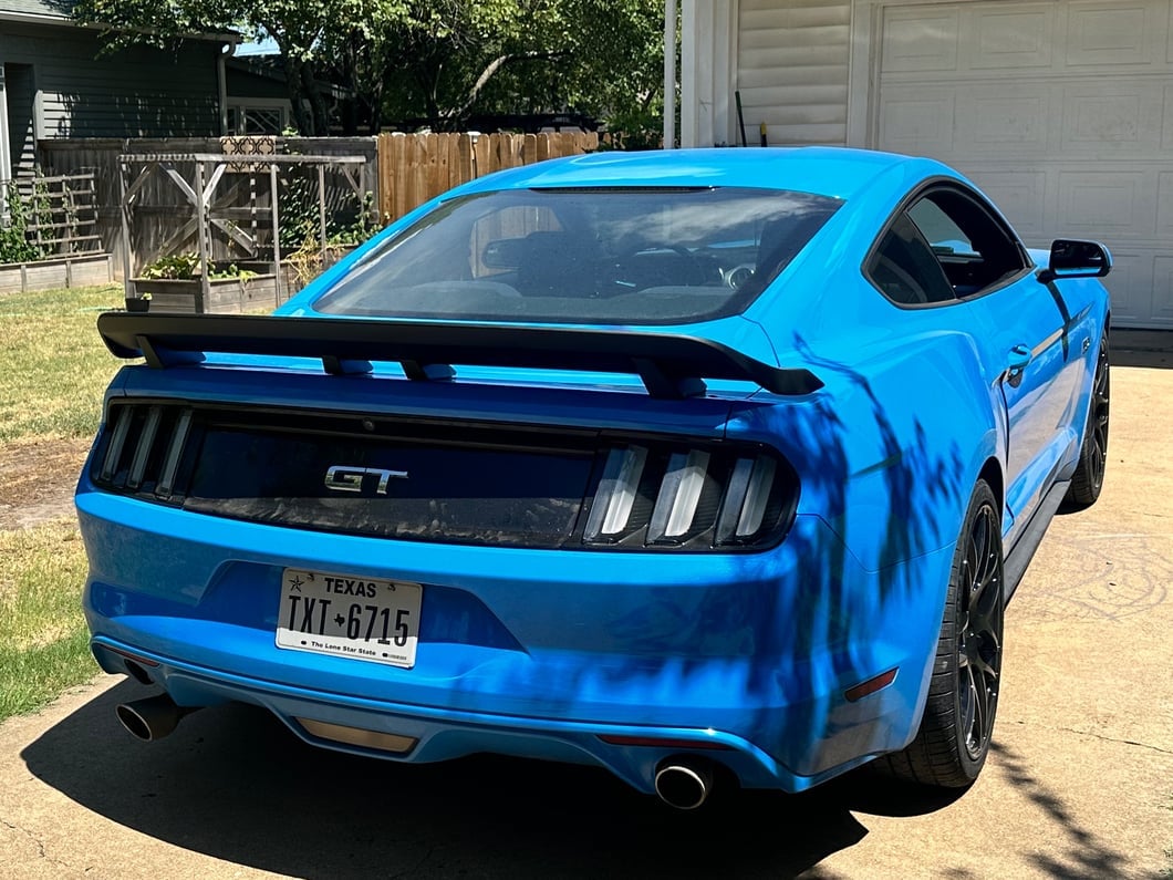 MMD Rear Spoiler; Matte Black (15-23 Mustang Fastback)