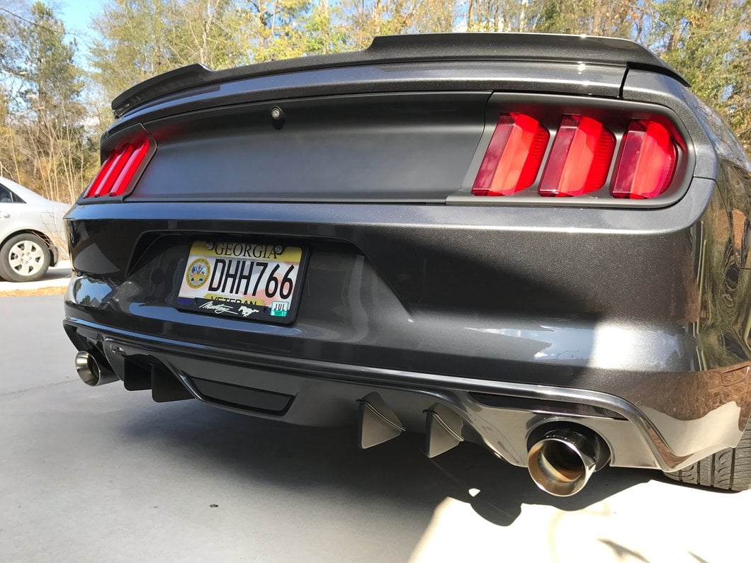 MMD Rear Diffuser Fins (15-17 Mustang Non-Premium)
