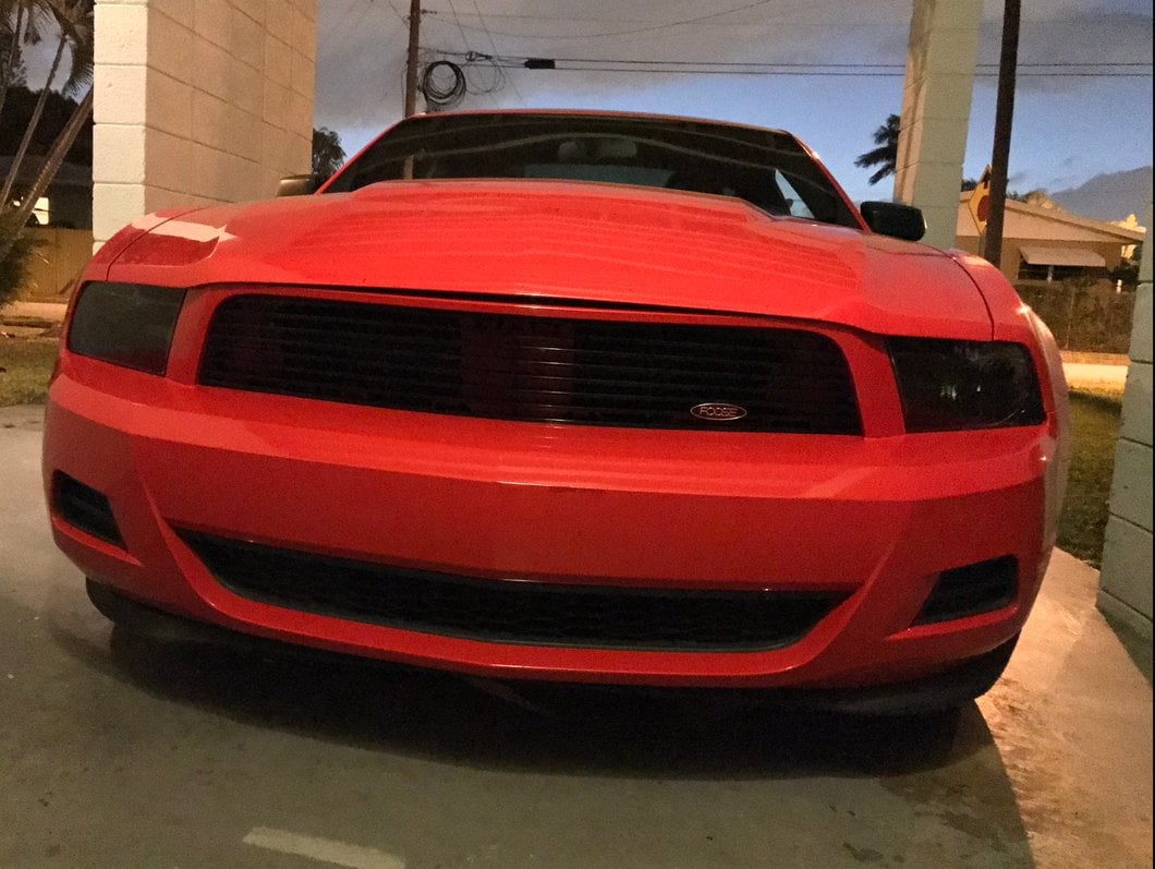 MMD by FOOSE Billet Upper Replacement Grille; Black (10-12 Mustang V6)