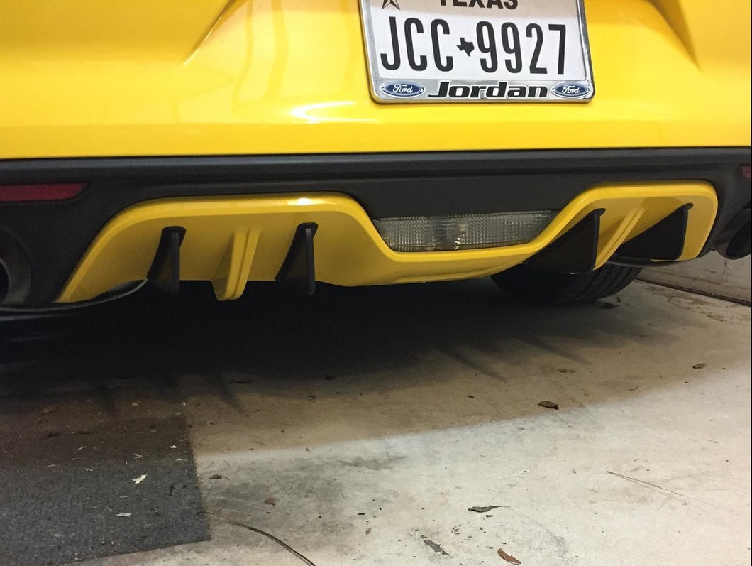 MMD Rear Diffuser Fins (15-17 Mustang Non-Premium)
