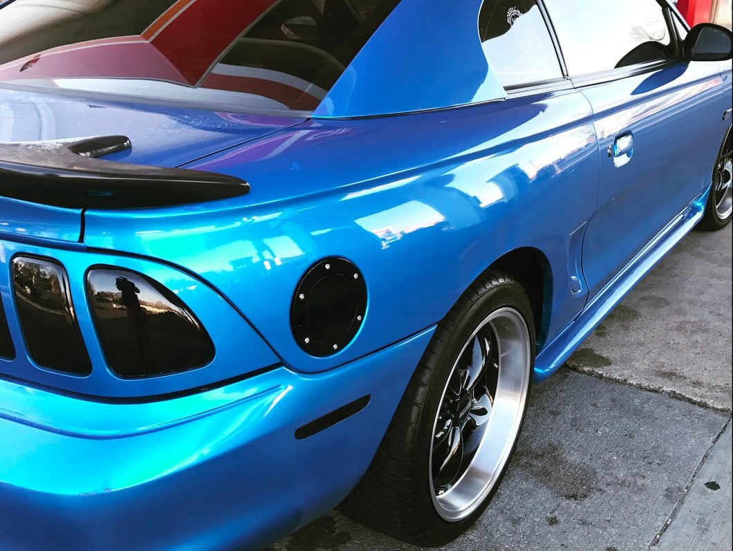 MMD Roof Spoiler; Matte Black (94-04 Mustang Coupe)