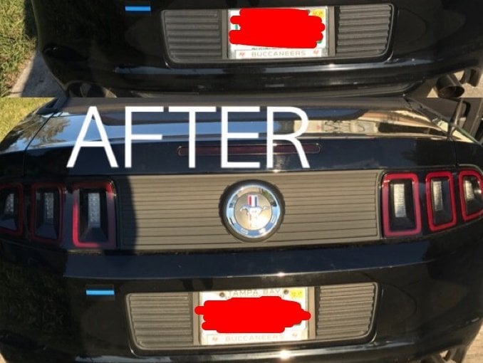 MMD Decklid Panel; Black (13-14 Mustang)