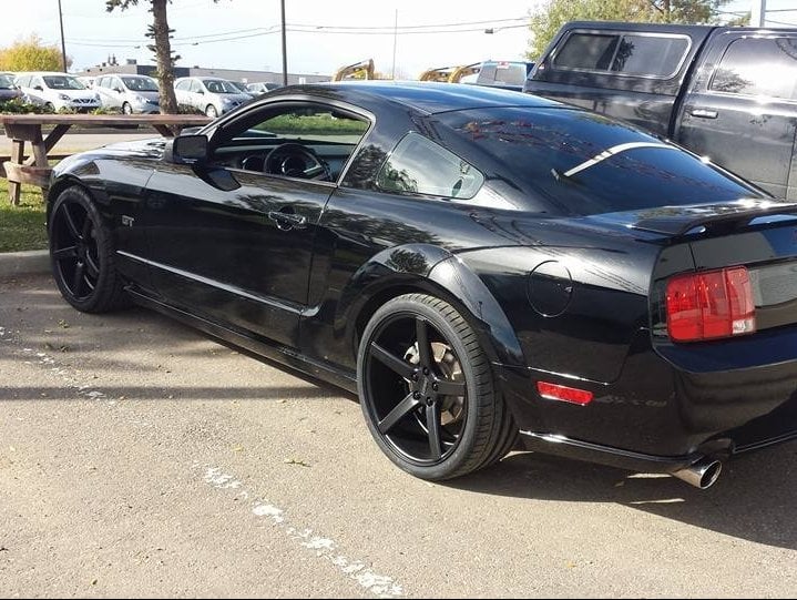 MMD 551C Matte Black Wheel; Rear Only; 20x10; 45mm Offset (05-09 Mustang)