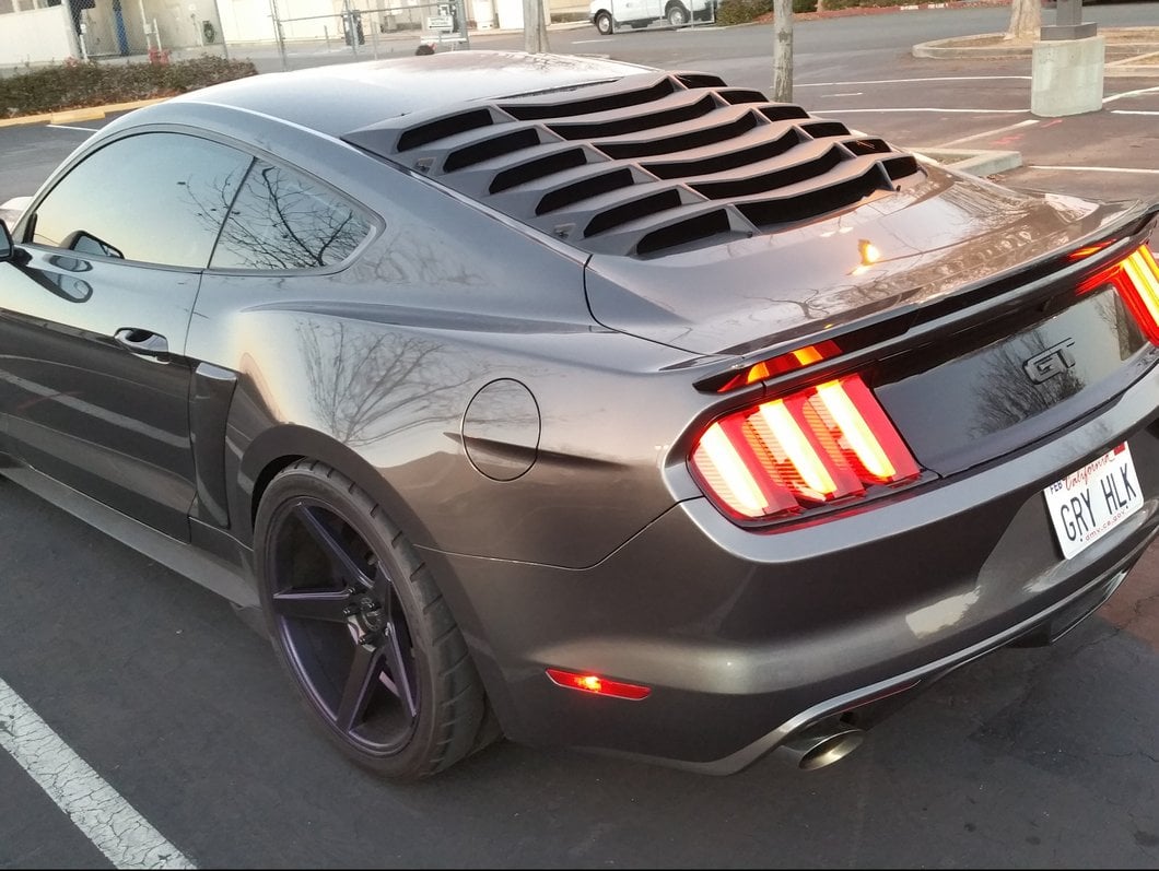 MMD ABS Rear Window Louvers (15-25 Mustang Fastback)