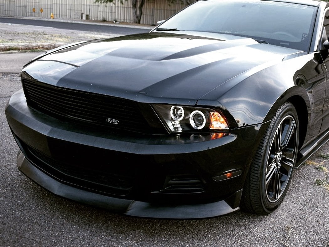 MMD by FOOSE Billet Upper Replacement Grille; Black (10-12 Mustang V6)