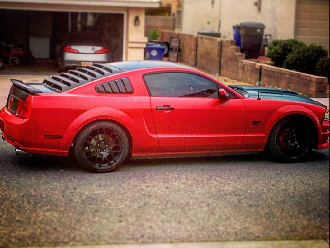 MMD ABS Rear Window Louvers (05-09 Mustang Coupe)