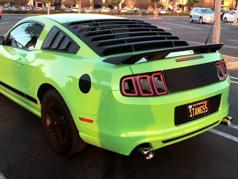 MMD ABS Rear Window Louvers (10-14 Mustang Coupe)