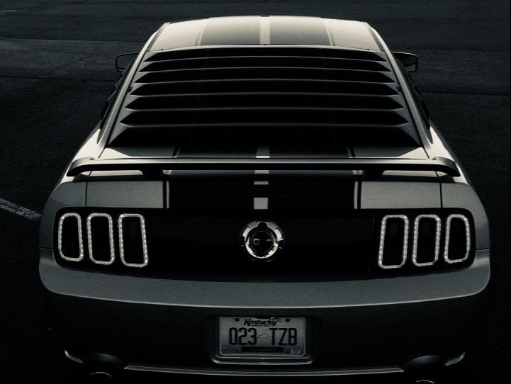 MMD ABS Rear Window Louvers (05-09 Mustang Coupe)